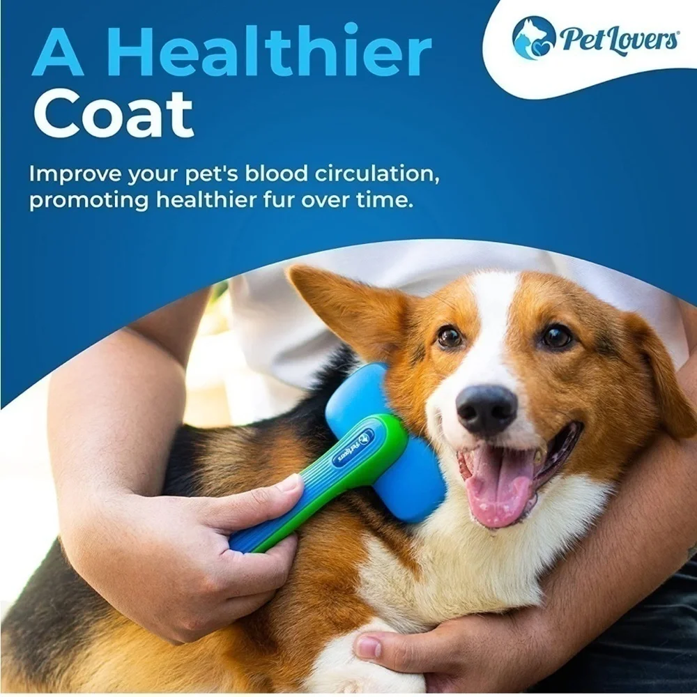 Brand New Self Cleaning Dog & Cat Hair Brush Shedding Grooming Tool Fur Comb